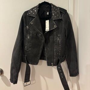 Leather Jacket Silence + Noise Urban Outfitters
